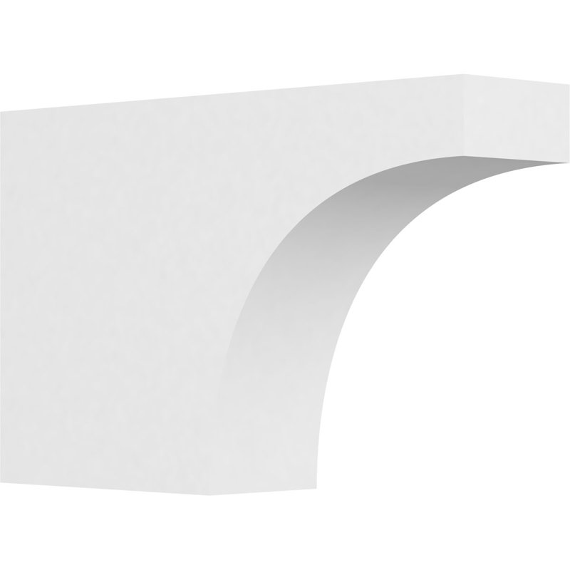 4"W x 10"H x 16"L Standard Huntington Architectural Grade PVC Rafter Tail, 10"H x 4"W x 16"D