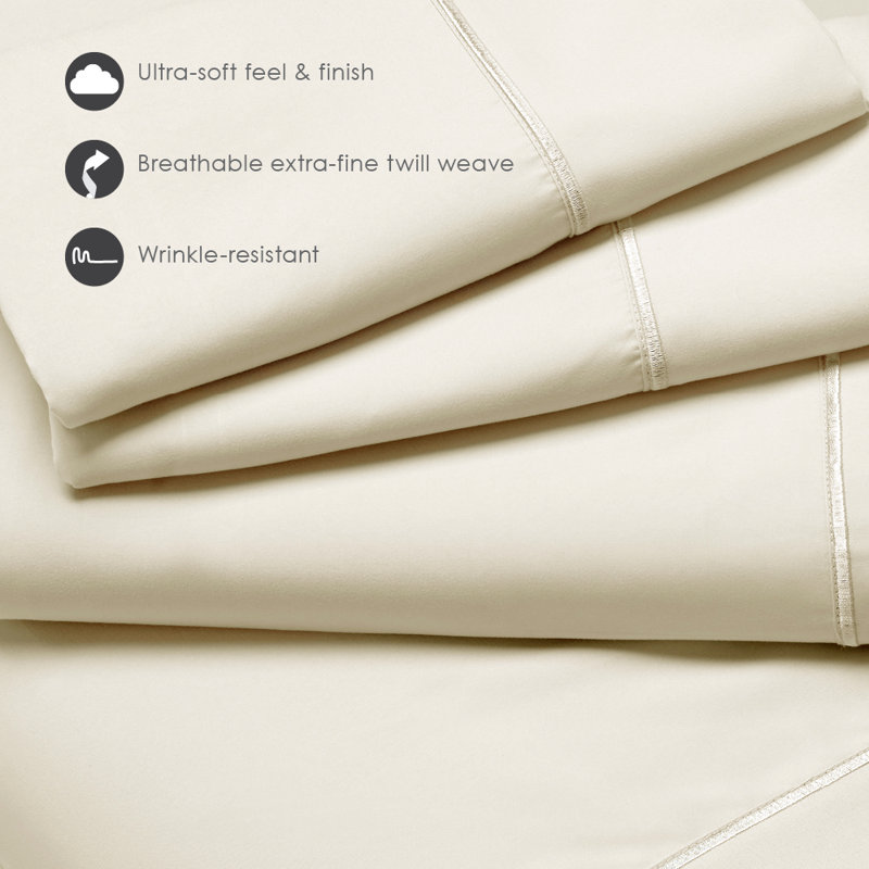 Luxury White Queen Microfiber Sheet Set