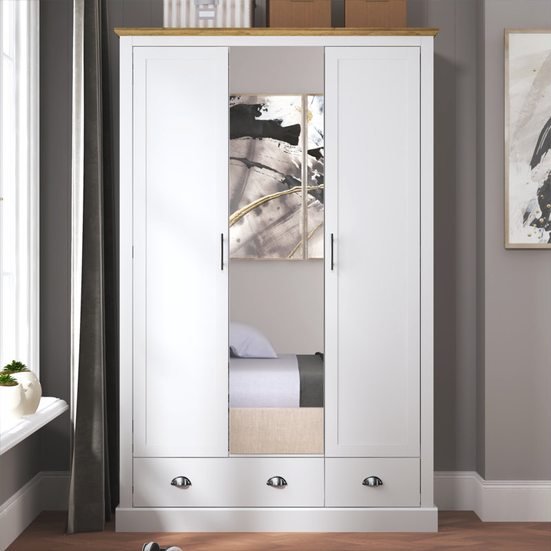 Gemstone 3 Door Wardrobe with Mirror