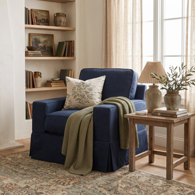 Gauvin Polyester Blend Box Cushion Armchair Slipcover