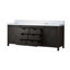 Meuble-lavabo double gris cendre 80 po X P 22 po D, avec comptoir en marbre de culture-117970945-117970948