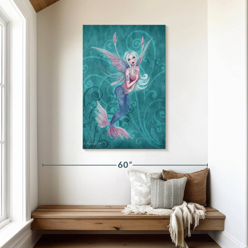 Fée Kelan Sprite corail, H 45 po x l 30 po