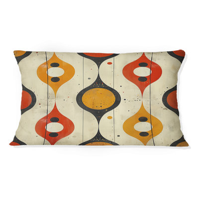 Coussin lombaire orange Midcentury Charm I - Midcentury