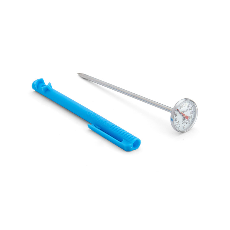 Taylor Standard Grade Thermometer (1-Inch Dial),Silver