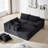 Modern Upholstered Boneless Sectional Sofa Couch Set, Modular L Shaped Sectional Living Room Sofa Set with 6 Pillows, Free Combination Sofa Couch for Living Room, Bedroom-761997188-767926629