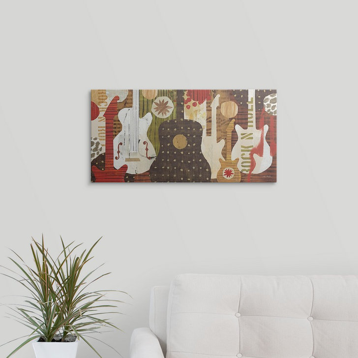 «Rock and Roll Fantasy» par Francyne, impression, H 12 po x l 24 po x P 1,5 po, Toile