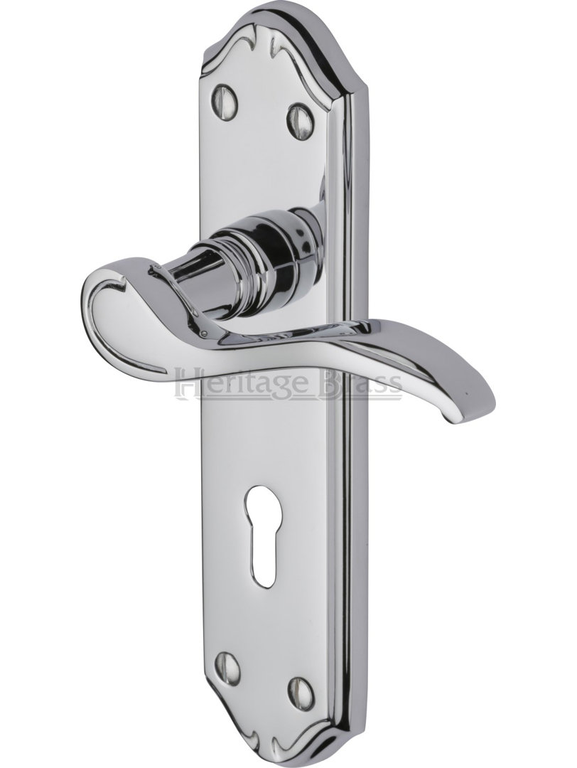 Heritage Brass Heritage Door Handle Lever Lock Verona Small Design