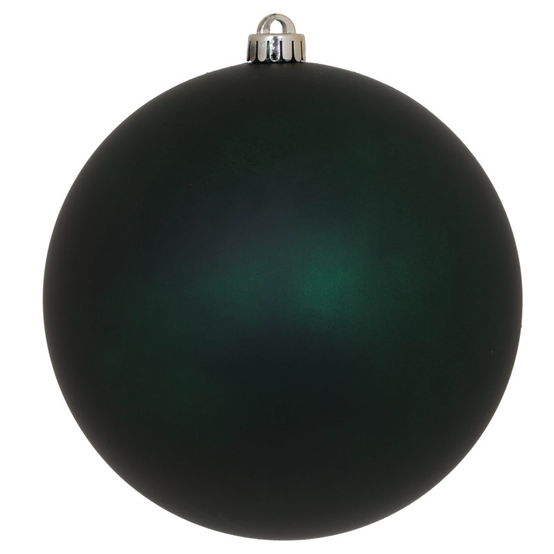 Ornement boule des Fêtes seulement, H 8 po x l 8 po x P 8 po, Vert minuit