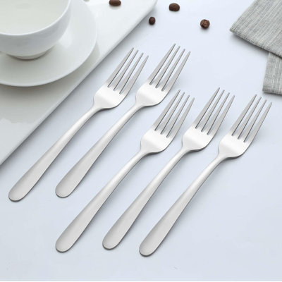  7 Inch Small Forks, 36 Piece Salad Forks In Stainless Steel Mirror Polished And Dishwasher Safe, Used For Tasting Cakes And Fruits