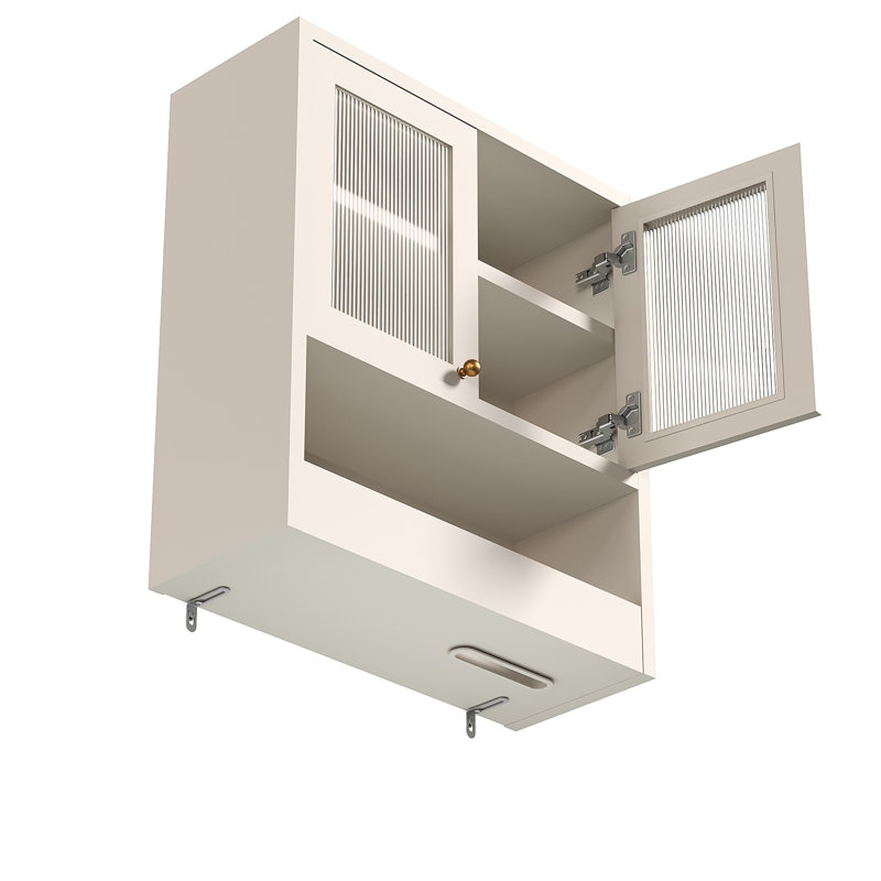Armoire murale de salle de bain avec portes en acrylique OMCHOM