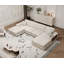 Canapé convertible en forme de U-506172544