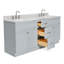 Ensemble de meuble-lavabo double 73 po Partham-67491844