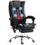 Chaise de bureau en microfibre, chaise d'ordinateur à haut dossier avec massage à 6 points, chaleur, repose-pieds rétractable à hauteur réglable-455325853