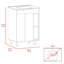 Meuble-lavabo Akron, blanc