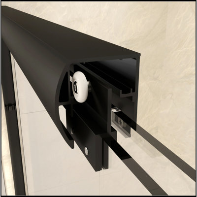 55 To 59 Inches Width  72 Inches Height Double Sliding SemiFrameless Shower Door With 14 Inches  Clear Tempered Glass