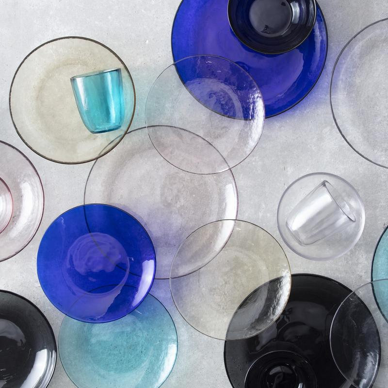 Los Cabos Glass Pasta Bowl, Clear