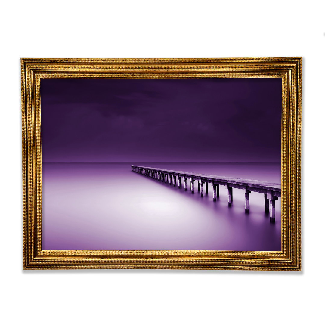 Purple Calm - Einzelner Bilderrahmen Kunstdrucke