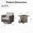 Valenta Hansencamp 4 - Person Outdoor Seating Group With Fire Pit With Swivel Glide Chair And Cushions-287063801