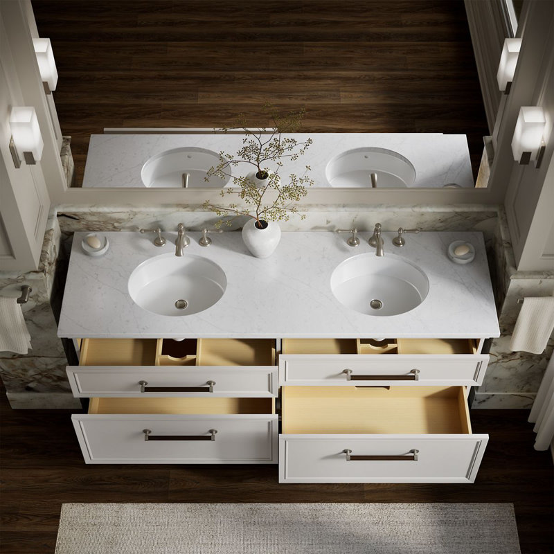 Artifacts 72 In. Bathroom Vanity Cabinet, White