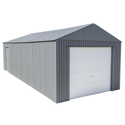 Everest 12 ft. W x 30 ft. D Metal Garage Shed