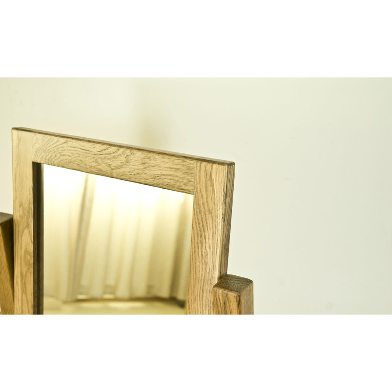 Wood Flat Floor Mirror