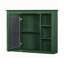 Armoire de rangement murale moderne avec miroir et 6 tablettes ouvertes, parfaite pour les salles de bain organisées et élégantes.-1251346320-1251346325