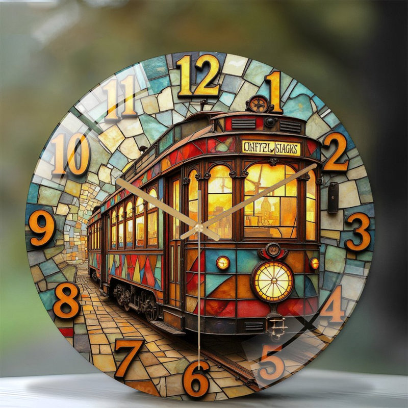 Horloge murale rétro 12 po