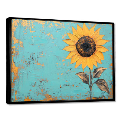 Symphonie minimale d'un tournesol II - art mural tournesol