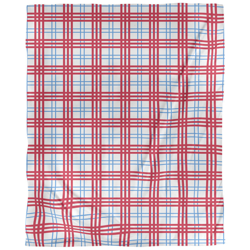 Housse de couette de luxe simple de style football Houston, Blanc / bleu clair / rouge, Housse de couette pour très grand lit