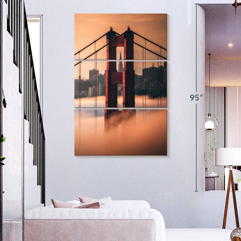 Lilie Golden Gate Tower Skyline, 57" H x 36" W