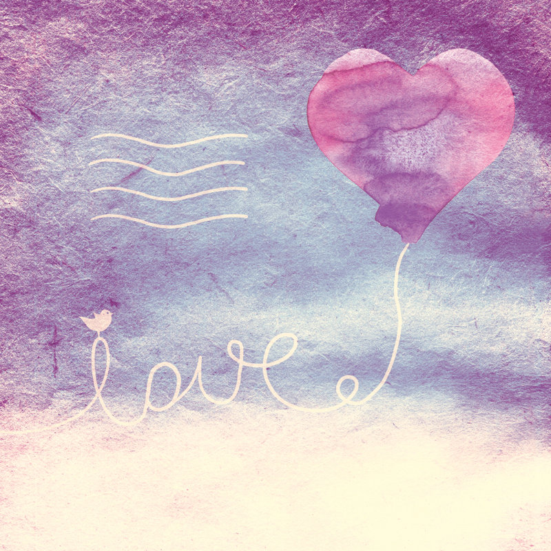 Love by Natalia-flurno - Wrapped Canvas Print, 122cm H x 122cm W x 3.8cm D