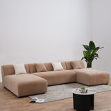 Donnitta U-Shape Chenille Corner Sectional Sofa