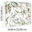 Papier peint vert avec auvent peint-71349015