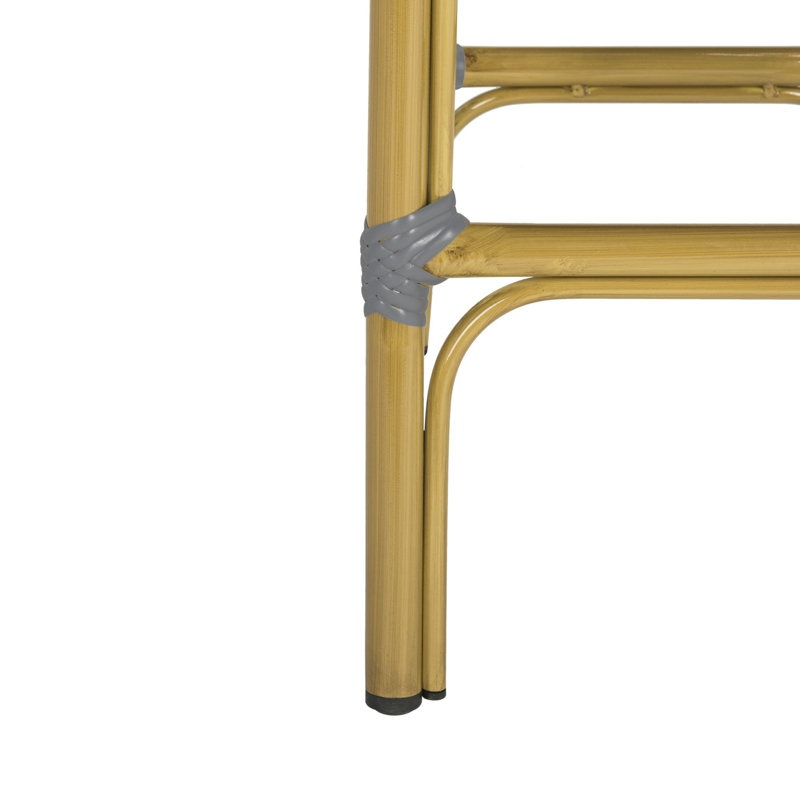 Tabouret de bar Elle, Gris / blanc