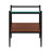 Set of 2 Rectangle End Table, Tempered Glass Tabletop with MDF layer, Glass-106645771-106645774