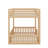 Full Over Full Wood Bunk Bed With Ladder-1358659069