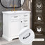 Meuble-lavabo de salle de bain avec lavabo