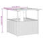 Square Wicker Outdoor Coffee Table With Umbrella Hole , 55cm cm W 55cm cm D
