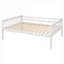 Full-Size Over Full-Size Convertible Bunk Bed with Drawers Solid Pine Construction White-Toned