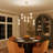 Gold 12-Light Dimmable Chandelier with White Glass Shades