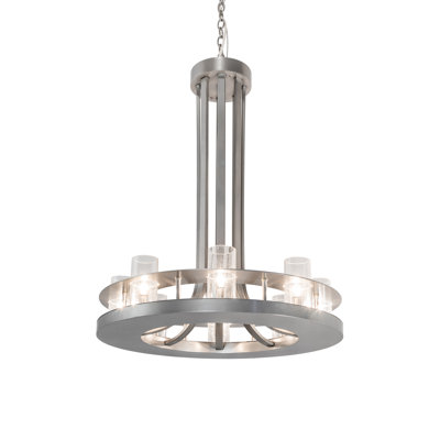 Lustre cylindrique unique à 8 lumières Afschin