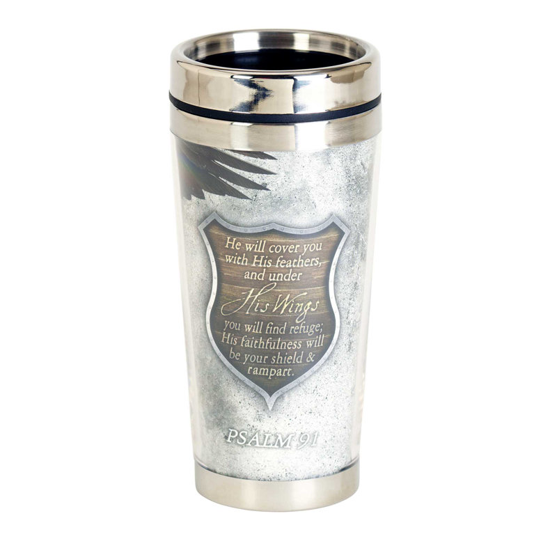 Dicksons Inc 16 fl. oz. Double Wall Insulated Stainless Steel Travel Mug with