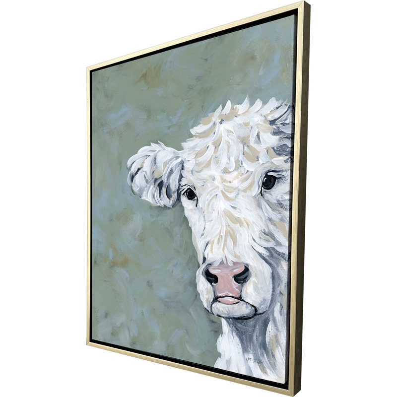 Peekaboo Cow Canvas