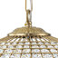 Sparkling 4-Light Clear Crystal Diamond Cage Chandelier