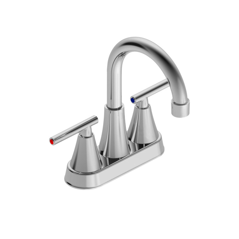 Robinet de lavabo de salle de bain à 2 poignées certifiées CUPC de 7,86 po d'Uniwa (finition chromée), Chrome chrome