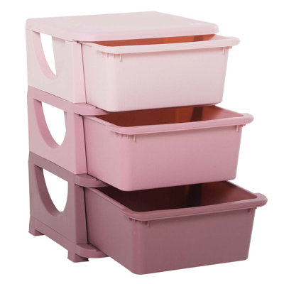 3 Tier Storage Unit Dresser, Drawers Chest, Toy Organizer