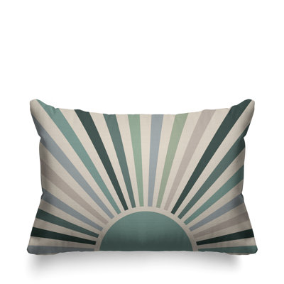 Coussin décoratif intérieur / extérieur Boho Sunburst
