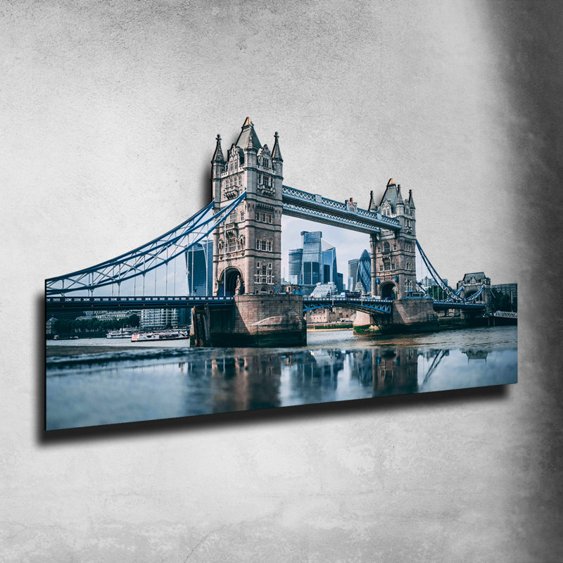 Scultura Monumento - Tower Bridge Tower Bridge - No Frame Print on MDF