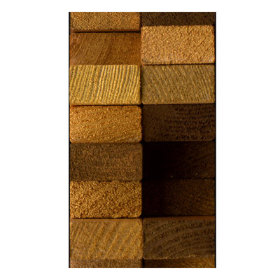 Panneau de papier peint protégé par le tissage en bois L 33 pi x l 20 po