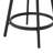Powder Coated Steel Outdoor 23.4'' Counter Stool with Cushion